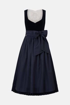 Dirndl Jette Plissee Velvet Marine