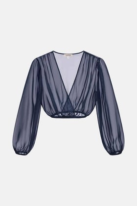 Bluse Ida Organza Navy