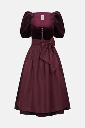 main image of product Dirndl Paula with alternative color Paisley Bordeaux