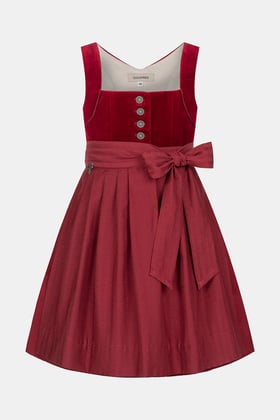 main image of product Kinder Dirndl Hedi Mini Velvet with alternative color CocoVero x InStyle