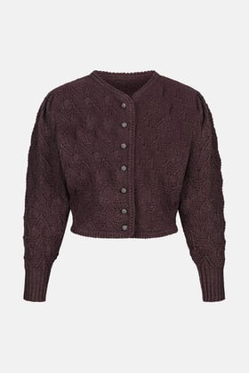 Cardigan Merle Aubergine