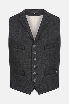 Weste Ryan Herringbone Black