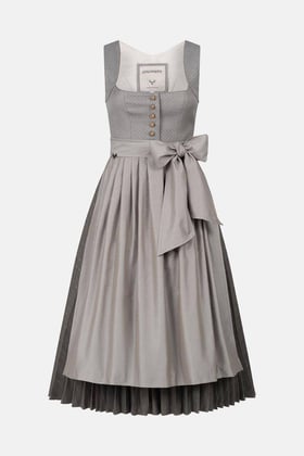 Dirndl Hedi Plissee Herringbone Beige