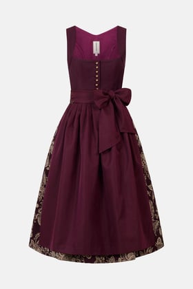 Dirndl Hedi Golden Bordeaux