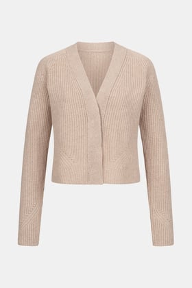 Kaschmir Strickjacke Kaia Beige