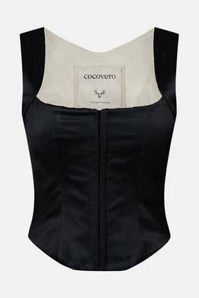 Mieder Hedda Satin Black