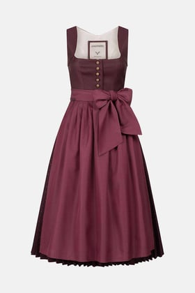 Dirndl Hedi Plissee Herringbone Red