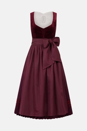 main image of product Dirndl Jette Plissee with alternative color Velvet Wine
