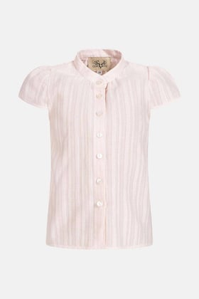 Kinder Bluse Kiki  Striped Cotton Rose