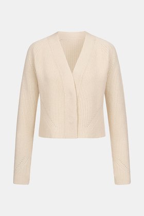 main image of product Kaschmir Strickjacke Kaia with alternative color White
