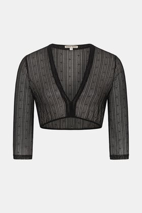Spitzenbluse Leni Black