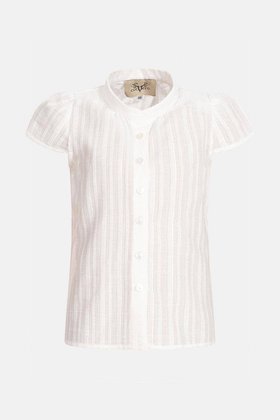 main image of product Kinder Bluse Kiki  with alternative color Striped Cotton White