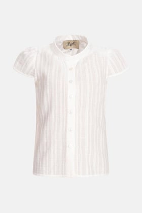 main image of product Kinder Bluse Kiki with alternative color Striped Cotton White