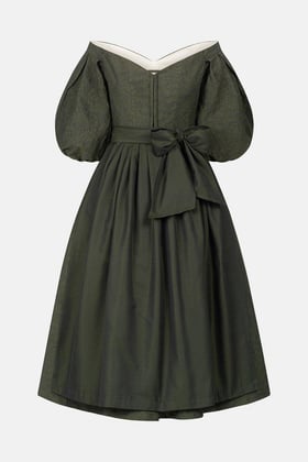 Dirndl Carmen Monochrom Green