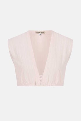 Baumwollbluse Kelly Striped Cotton Rose