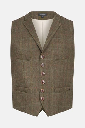 Weste Ryan Tartan Olive