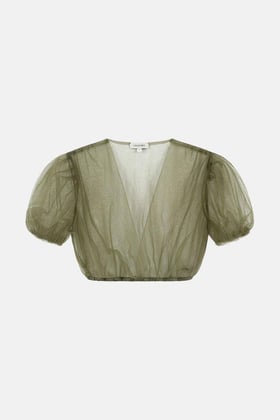 Bluse Valli Olive Mesh