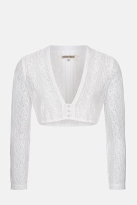Spitzenbluse Lene White