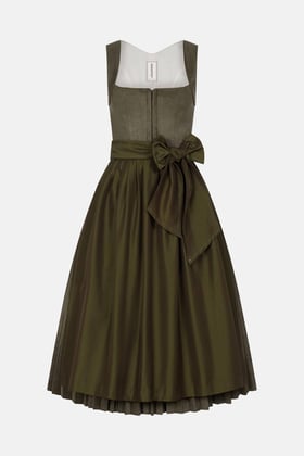 main image of product Dirndl Hermine Plissee with alternative color Suede Olive