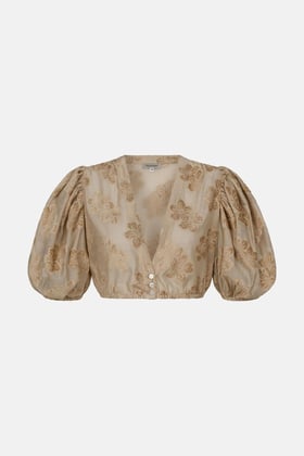 main image of product Bluse Zenta with alternative color Flower Gold