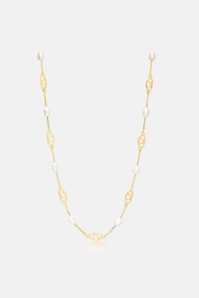 main image of product Heyam x CocoVero Dainty Pretzel Necklace with alternative color 