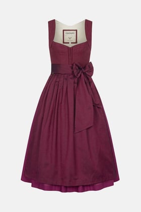 Dirndl Nellie Linen Aubergine