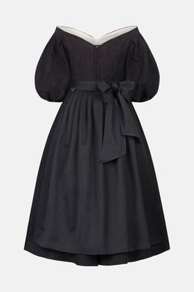 Dirndl Carmen Monochrom Black