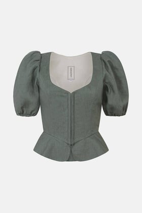 Mieder Jana Linen Sage