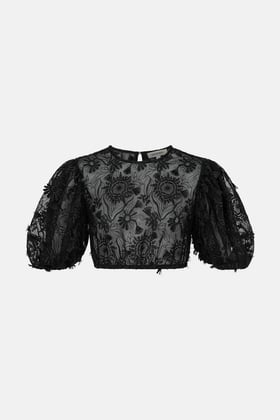 Bluse Zola Folklore Black