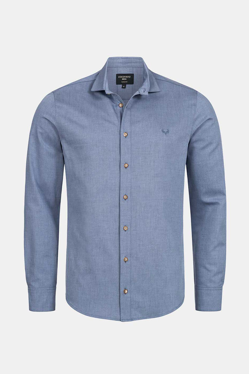 Trachtenhemd Henry Patriot Blue
