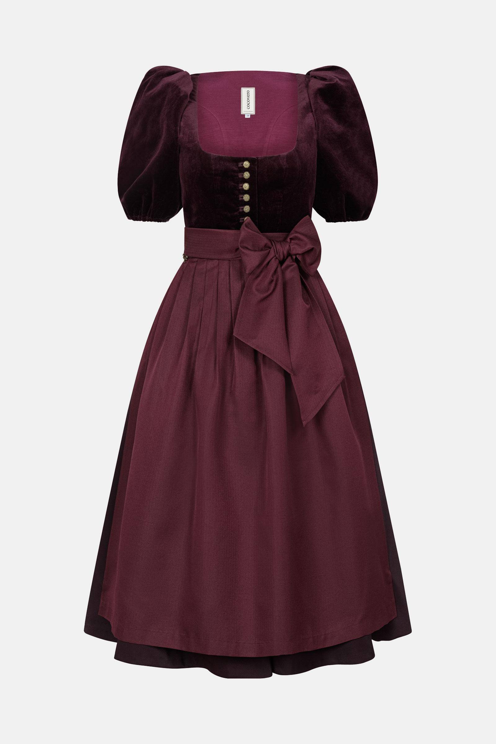 Dirndl Paula Paisley Bordeaux