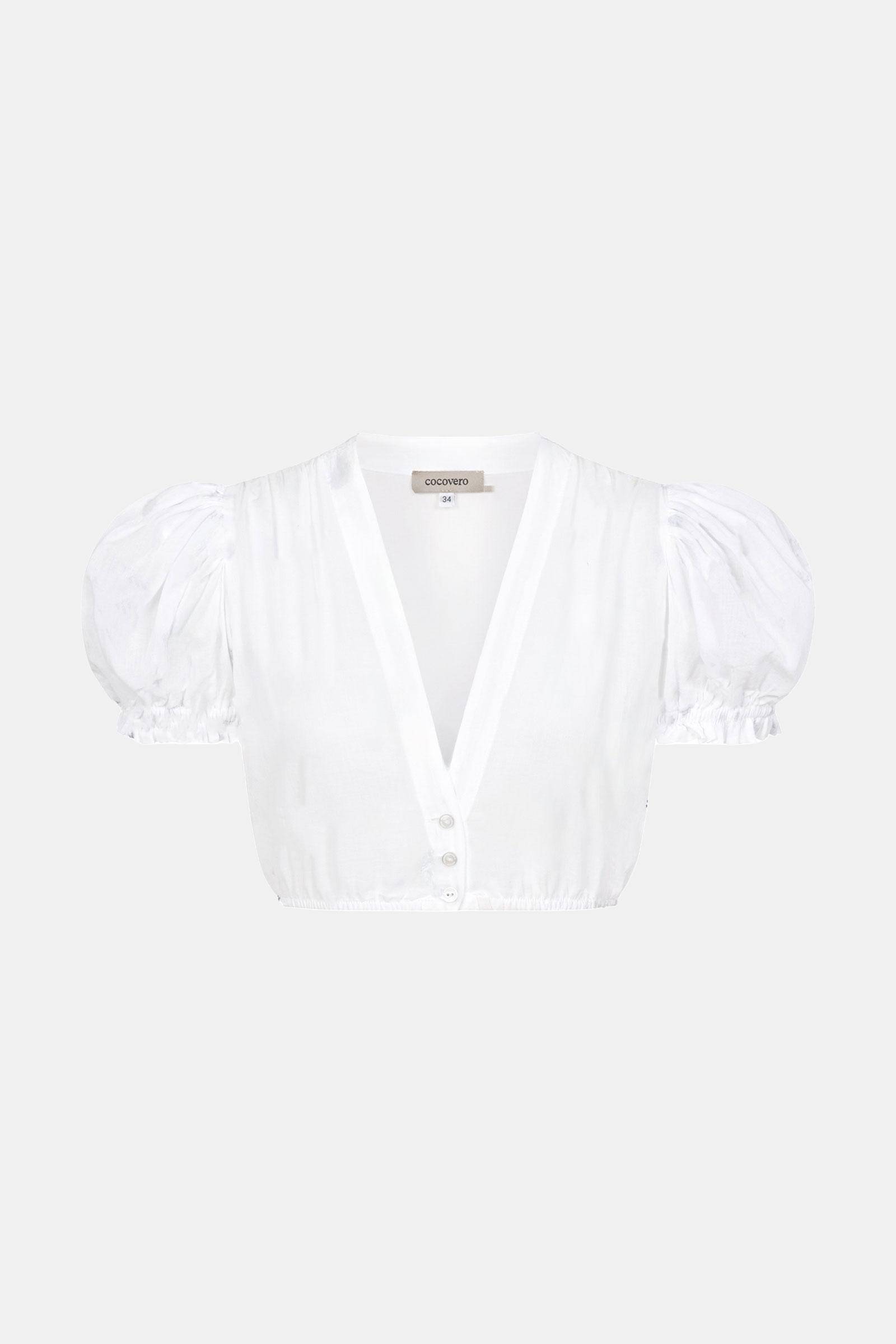 Baumwollbluse Viktoria White