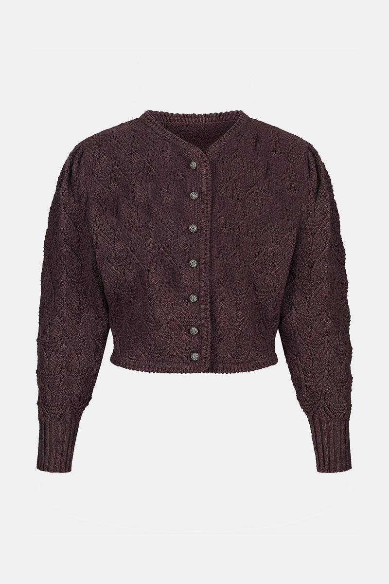 Cardigan Merle Aubergine