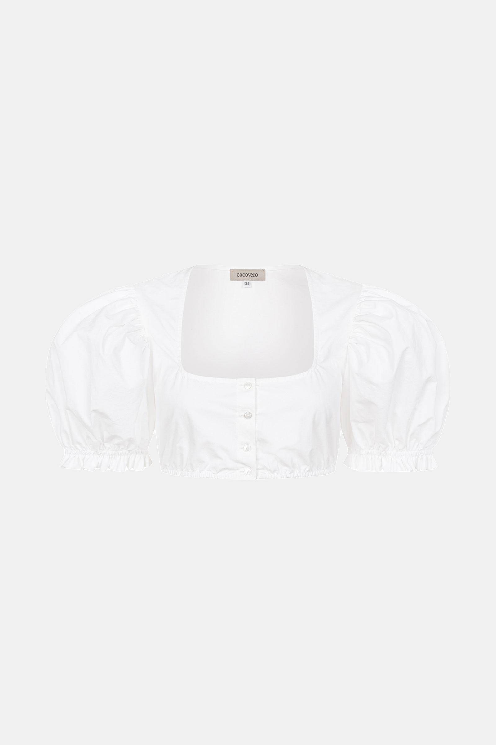 Baumwollbluse Sina Cotton White