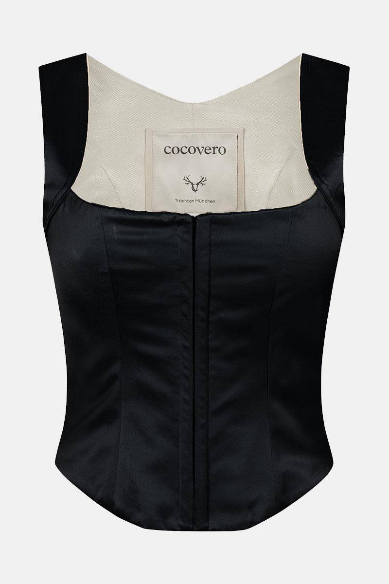 Mieder Hedda Satin Black