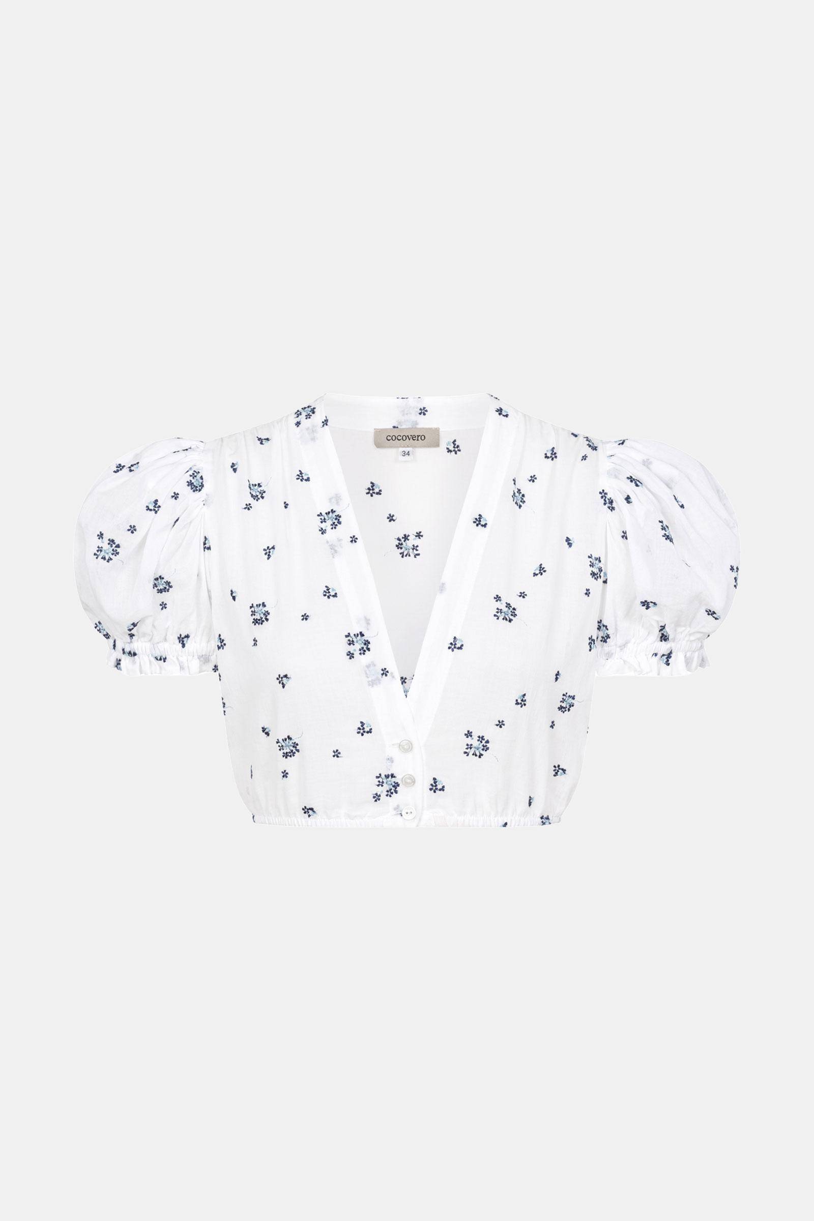 Baumwollbluse Viktoria Blue