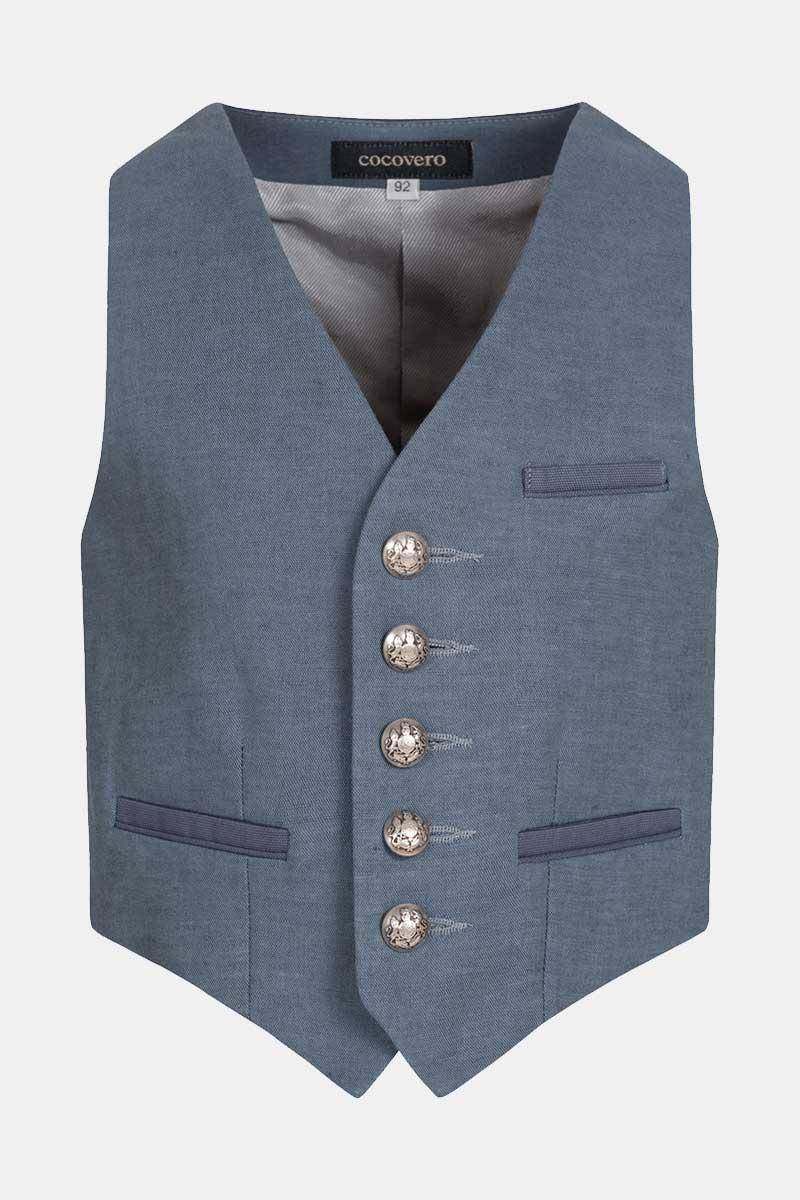 Kinder Weste Logan Mini Linen Blue