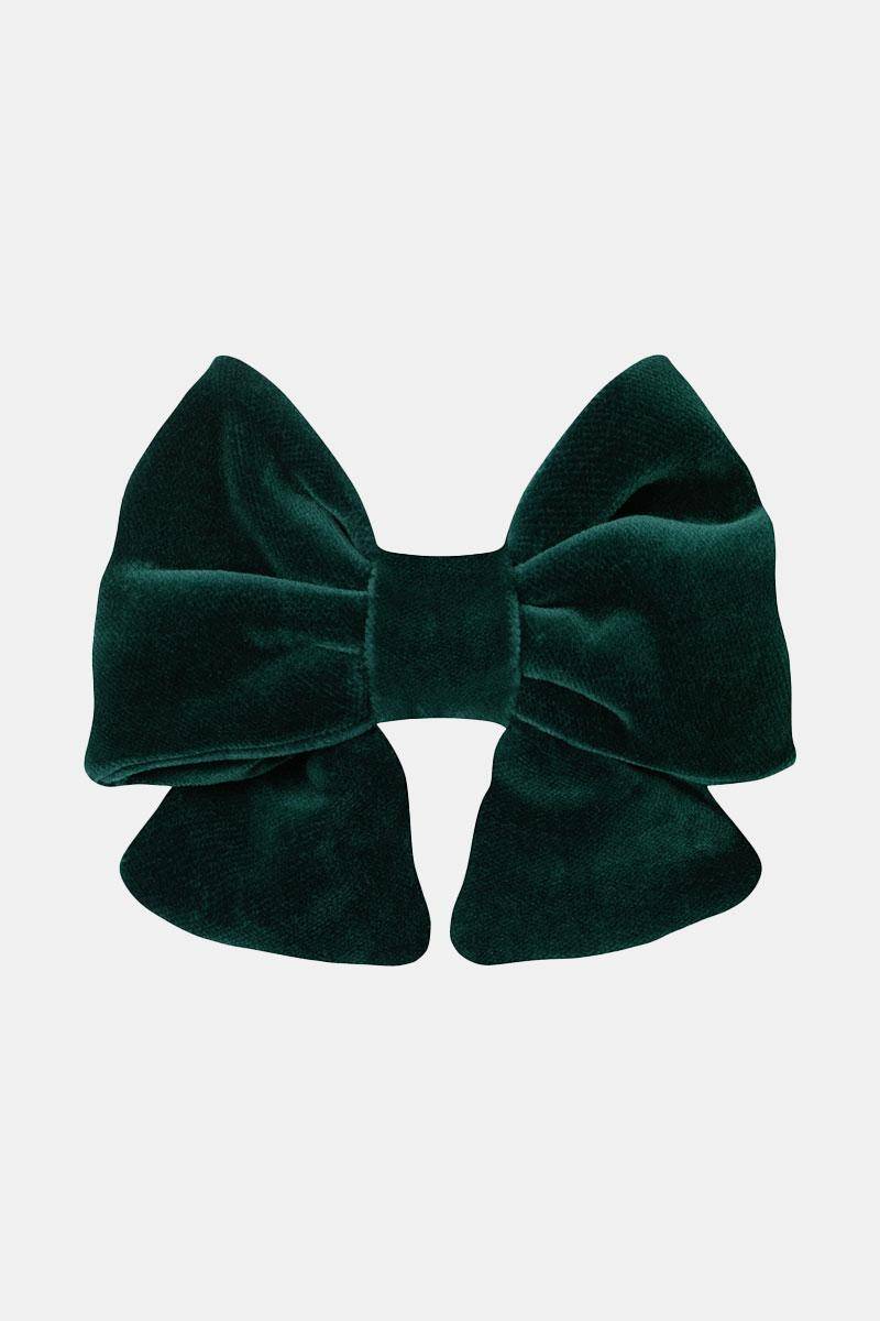 Hair Bow Mascha Velvet Pineneedle