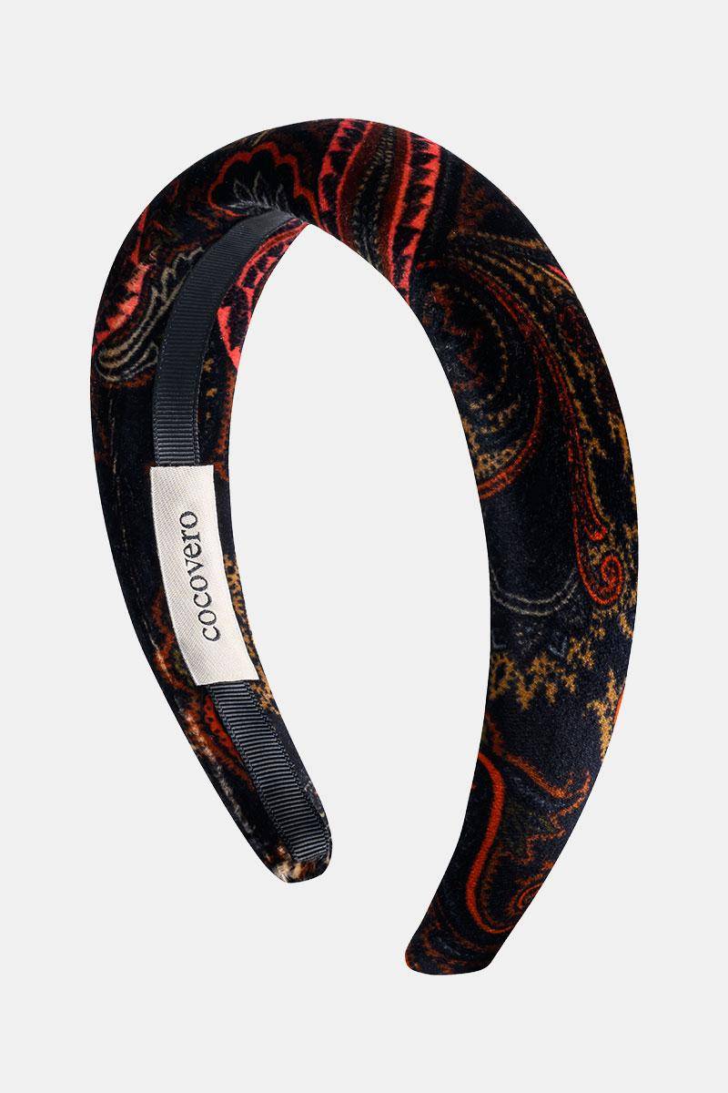 Haarreif Flora Velvet Paisley Copper