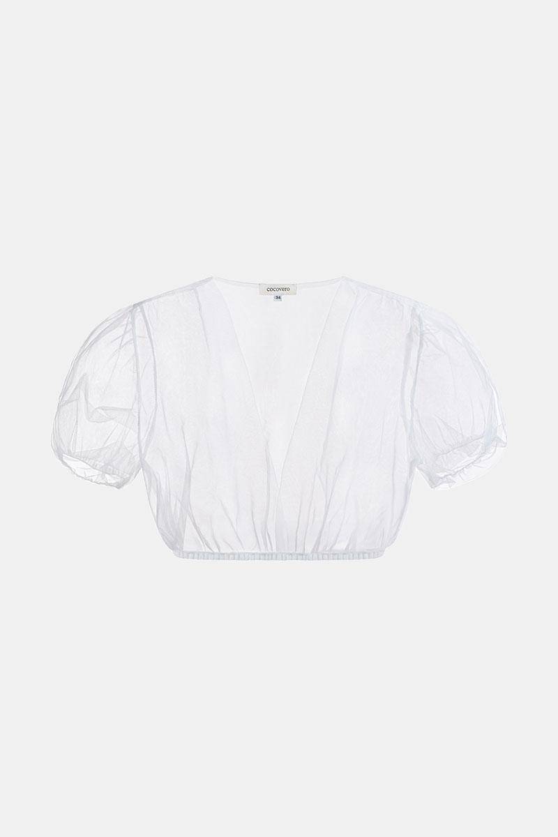 Bluse Valli White Mesh