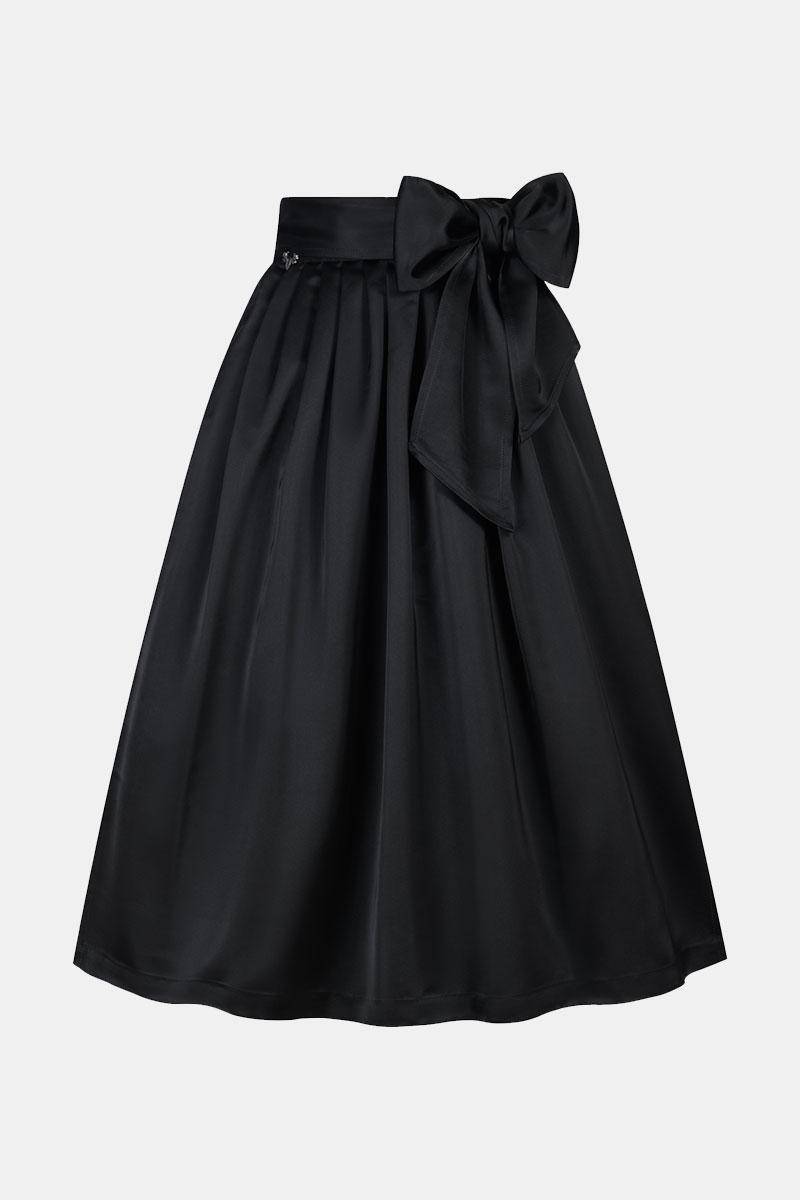 Schürze Satin Black