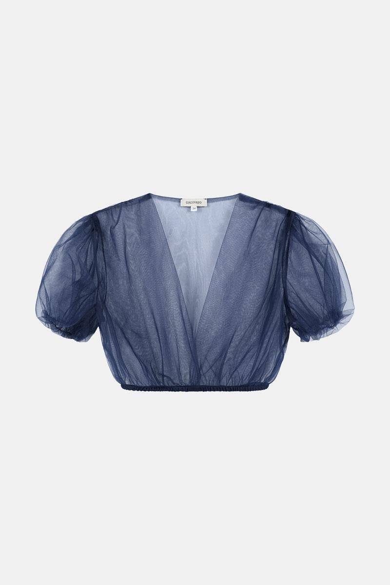 Bluse Valli Blue Mesh