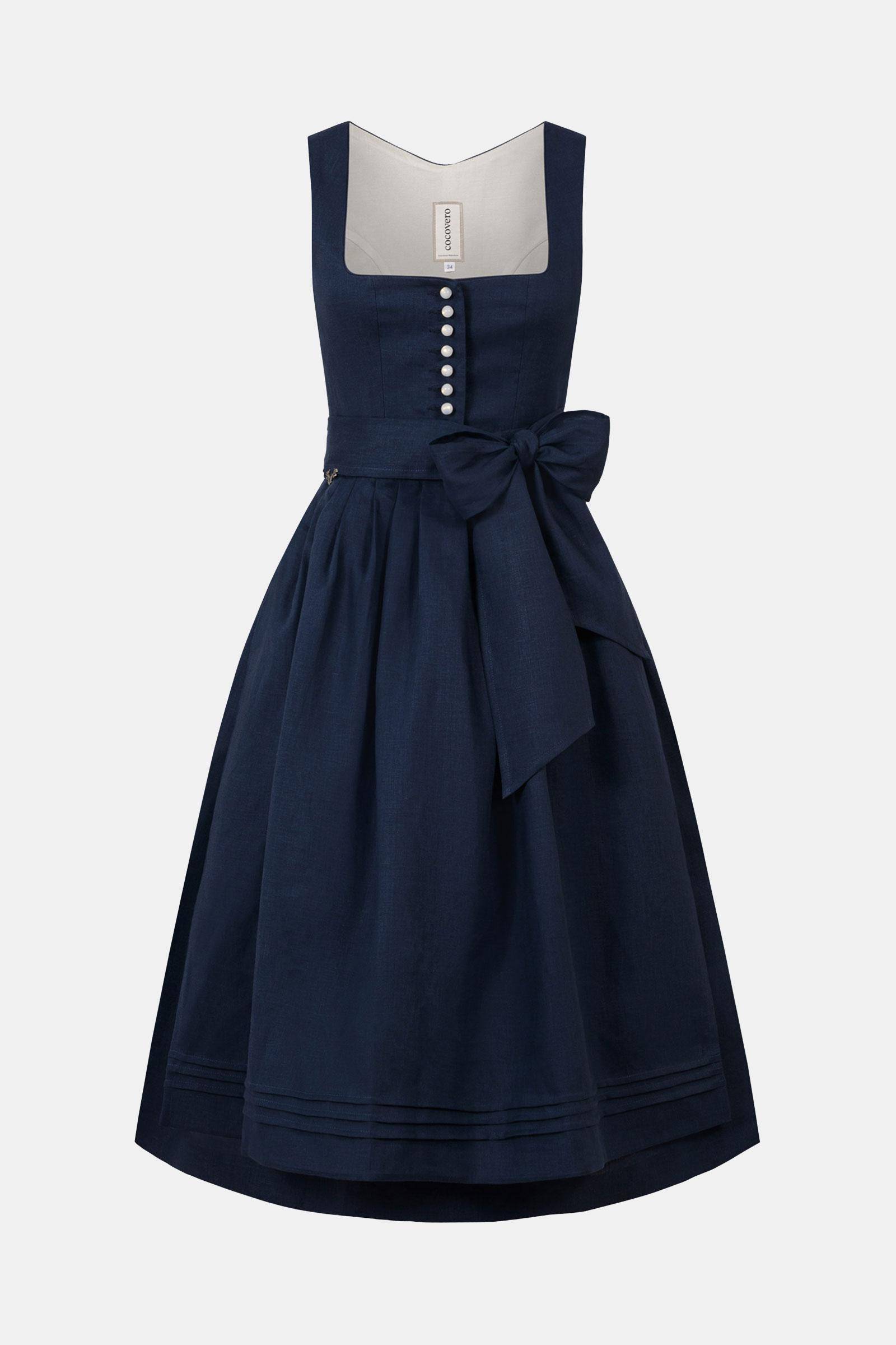 Dirndl Pippa Linen Navy