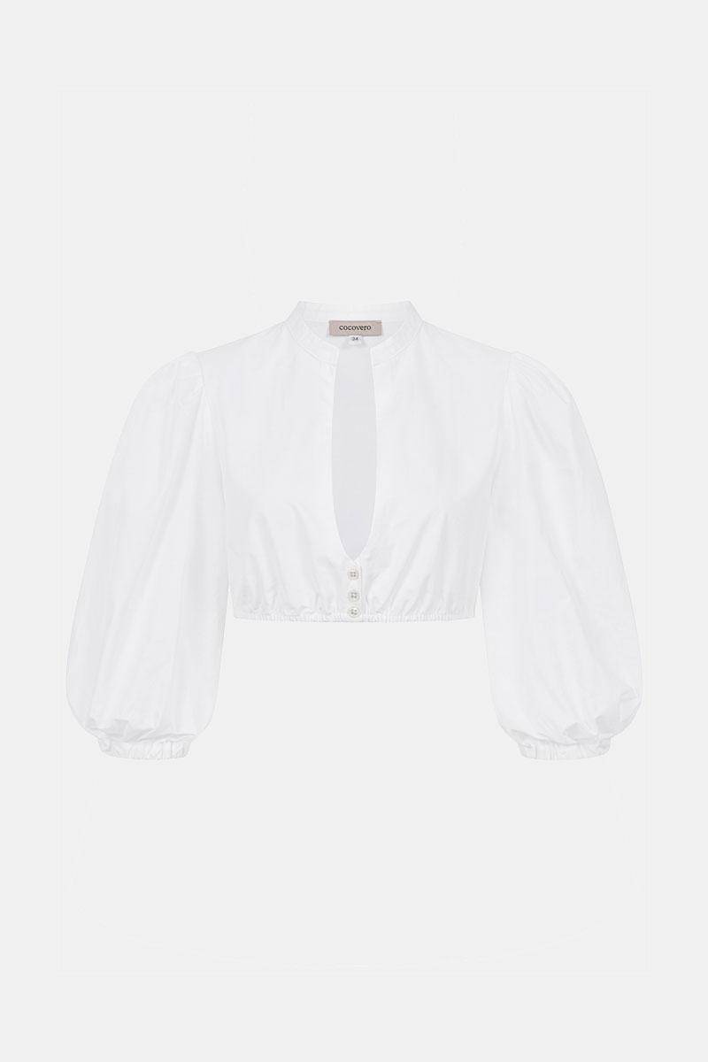CocoVero x windsor Blouse Katharina White