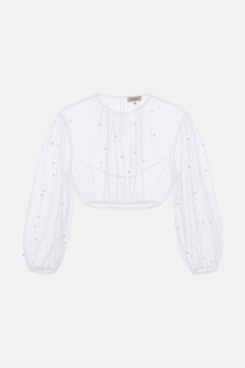 Bluse Ophie Bridal Pearl