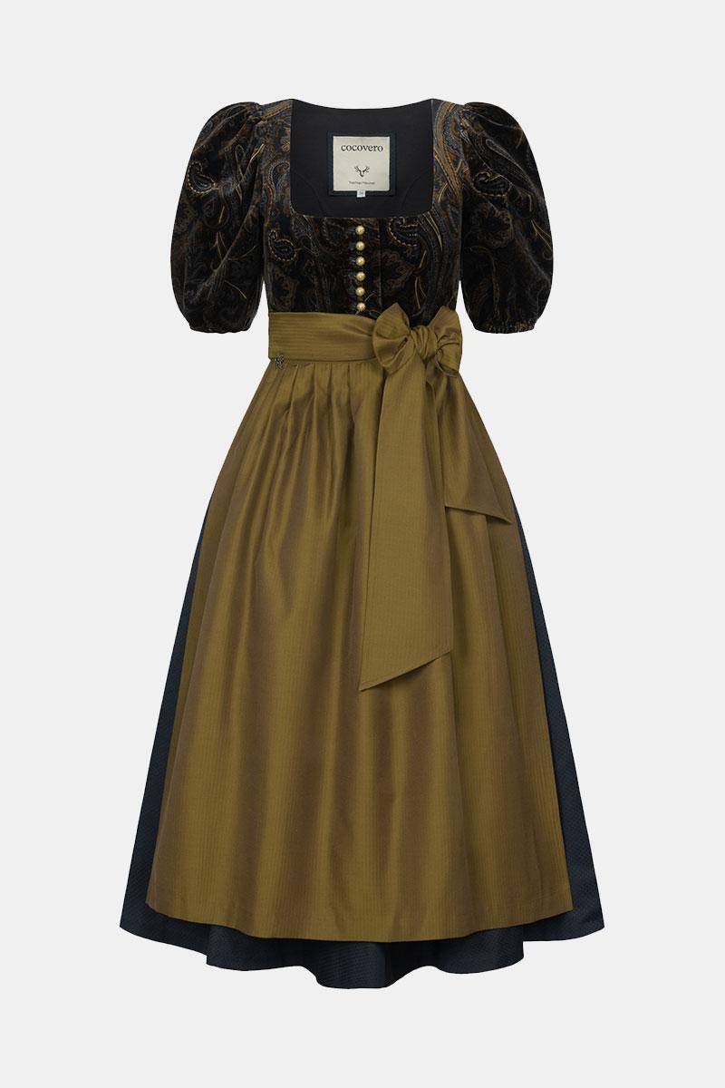 Dirndl Paula Paisley Gold