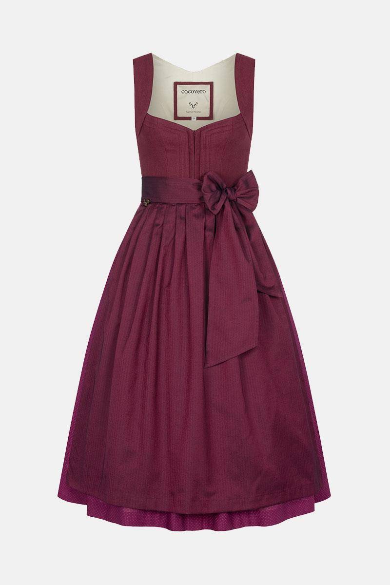 Dirndl Nellie Linen Aubergine