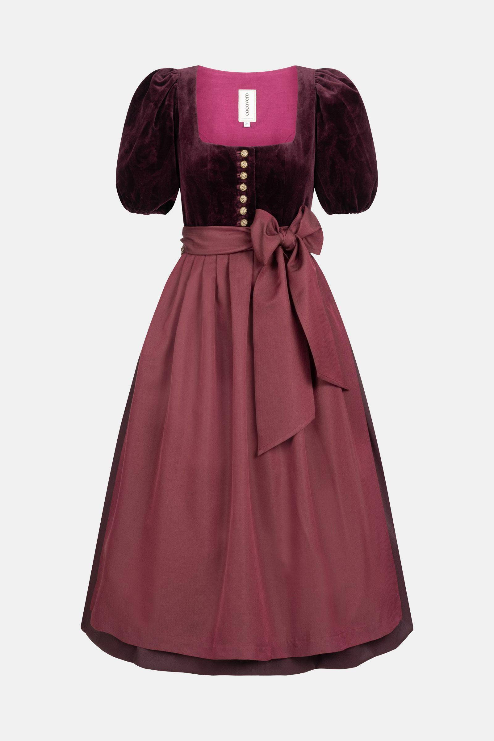 Dirndl Paula Paisley Bordeaux