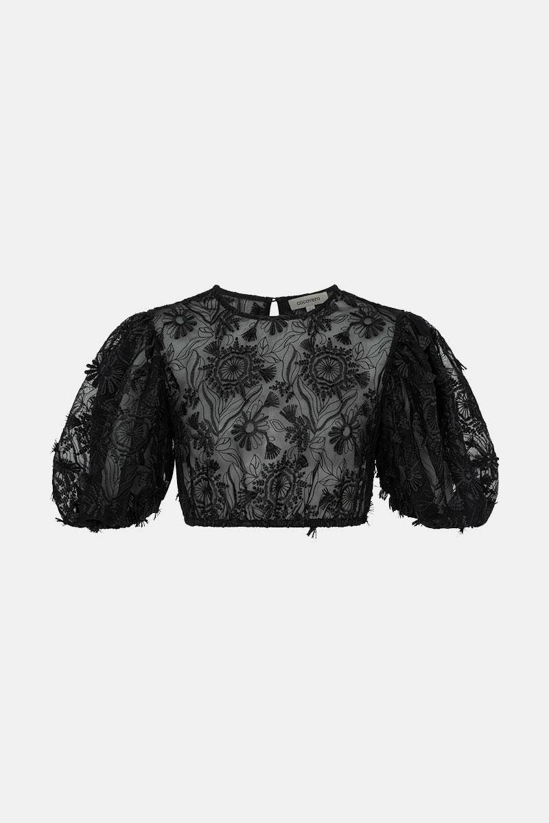Bluse Zola Folklore Black