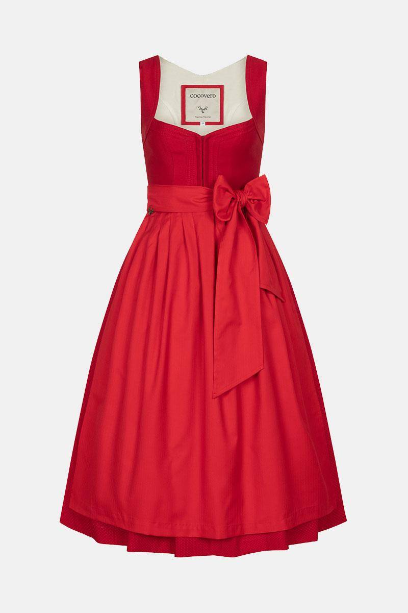 Dirndl Nellie Plain Red